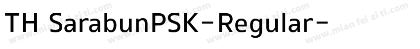 TH SarabunPSK-Regular字体转换